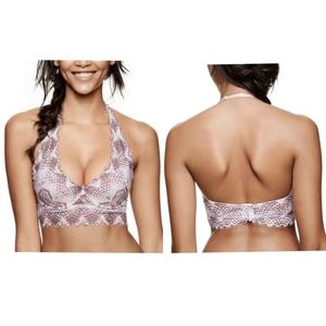 Victoria's Secret PINK Purple Lace Halter Bralette XS